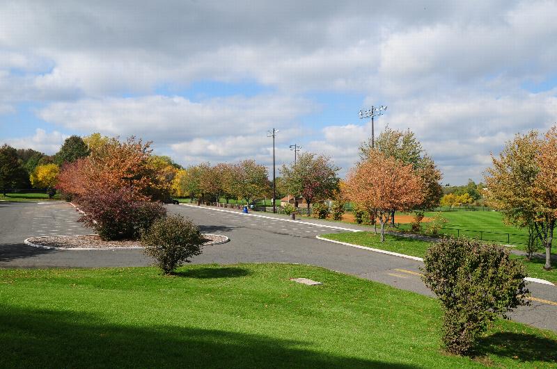 William Warren Park located near Convery Gardens photo of the large parking lot which supplies ample parking.