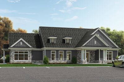 Artists rendering of the Edison Village Clubhouse, which will feature a community lounge, gym, laundry facilities and the communities rental office